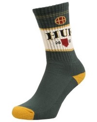 Chaussettes vert foncé HUF