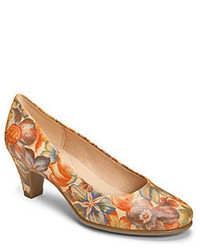 Chaussures à fleurs beiges