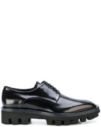 Chaussures à lacet en caoutchouc noires Jil Sander