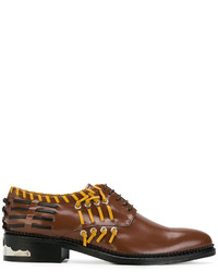 Chaussures à lacet en cuir marron Toga Pulla