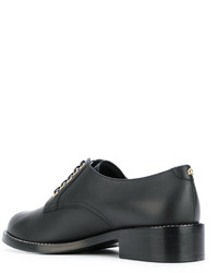 Chaussures à lacet en cuir noires Salvatore Ferragamo