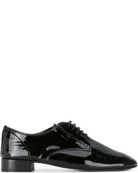 Chaussures à lacet en cuir noires Repetto