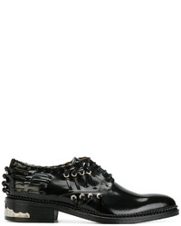 Chaussures à lacet en cuir noires Toga Pulla
