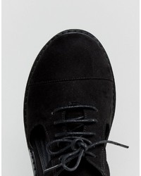 Chaussures à lacet en dentelle épaisses noires Asos