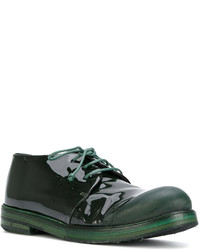 Chaussures à lacet en dentelle vert foncé Marsèll