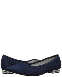 Chaussures à rayures horizontales bleu marine