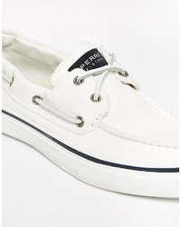 Chaussures bateau blanches Sperry