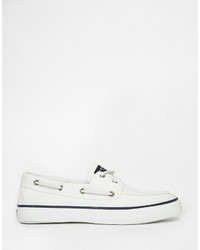 Chaussures bateau blanches Sperry