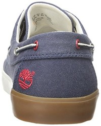 Chaussures bateau bleues Timberland
