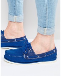 Chaussures bateau bleues Timberland