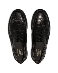 Chaussures bateau en cuir noires G.H. Bass & Co.