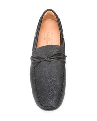 Chaussures bateau en cuir noires Car Shoe