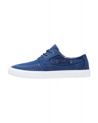 Chaussures bateau en denim bleu marine YOURTURN