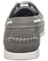 Chaussures bateau grises Chatham Marin