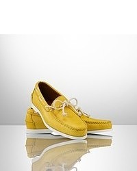 Chaussures bateau jaunes