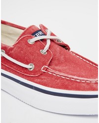 Chaussures bateau rouges Sperry