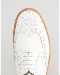 Chaussures brogues blanches Grenson