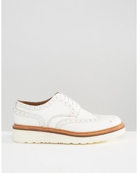 Chaussures brogues blanches Grenson