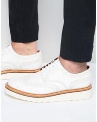 Chaussures brogues blanches Grenson