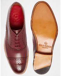 Chaussures brogues bordeaux Grenson