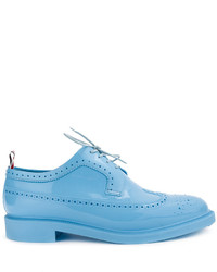 Chaussures brogues en caoutchouc bleu clair Thom Browne