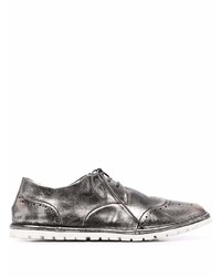 Chaussures brogues en cuir argentées Marsèll
