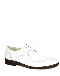 Chaussures brogues en cuir blanches Asos