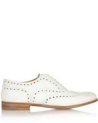 Chaussures brogues en cuir blanches Church's