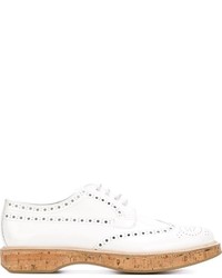 Chaussures brogues en cuir blanches Church's