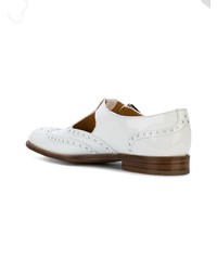 Chaussures brogues en cuir blanches Church's