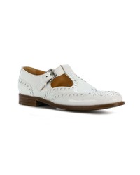 Chaussures brogues en cuir blanches Church's