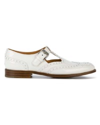 Chaussures brogues en cuir blanches Church's