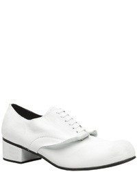 Chaussures brogues en cuir blanches Comme des Garcons