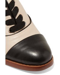 Chaussures brogues en cuir blanches Sam Edelman