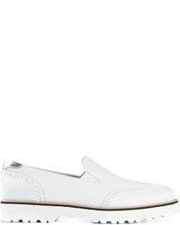 Chaussures brogues en cuir blanches Hogan