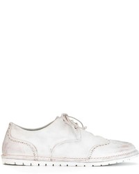 Chaussures brogues en cuir blanches Marsèll