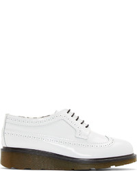 Chaussures brogues en cuir blanches Studio Pollini