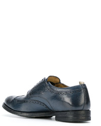 Chaussures brogues en cuir bleu marine Officine Creative