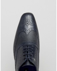 Chaussures brogues en cuir bleu marine Red Tape