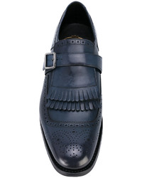 Chaussures brogues en cuir bleu marine Church's