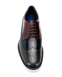 Chaussures brogues en cuir bleu marine Hogan