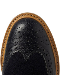 Chaussures brogues en cuir bleu marine Mark McNairy