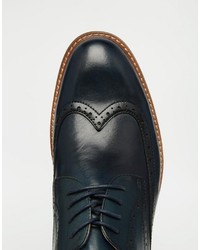 Chaussures brogues en cuir bleu marine Aldo