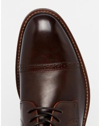 Chaussures brogues en cuir bordeaux Aldo