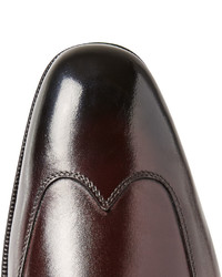 Chaussures brogues en cuir bordeaux Tom Ford