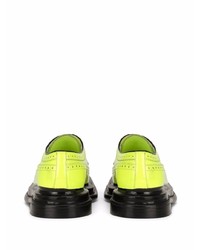 Chaussures brogues en cuir chartreuses Dolce & Gabbana