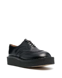 Chaussures brogues en cuir épaisses noires Comme Des Garcons Homme Plus