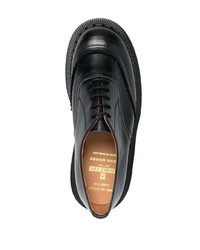 Chaussures brogues en cuir épaisses noires Comme Des Garcons Homme Plus
