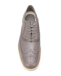Chaussures brogues en cuir grises Cole Haan