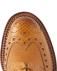 Chaussures brogues en cuir marron clair Grenson